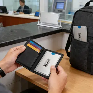 5-Pack Rfid Anti-Magnetic Card Sleeves, Bank ID Protection, Anti-Debit Theft, Portable Personal Info Security, Credit Card Privacy Guard