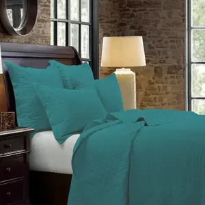 Linen Cotton Diamond Quilt, Full/Queen, 3 Colors