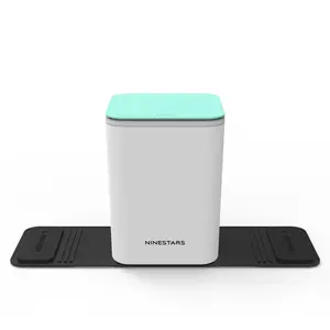 NINESTARS Mini Trash Can for Car, Small Countertop Trash Can with Lid 0.8 Gallon / 3 Liter for Car Mini Garbage Bin