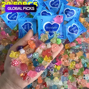 Mini Glow in the Dark Animal Resin Models, Cute Collectible Figurines, Surprise Mystery Bag for Dollhouse Decor, Fairy Garden Decor, Birthday Party Gift, DIY Crafts Ornaments, Resin Animal Sculptures #GLOBAL PICKS