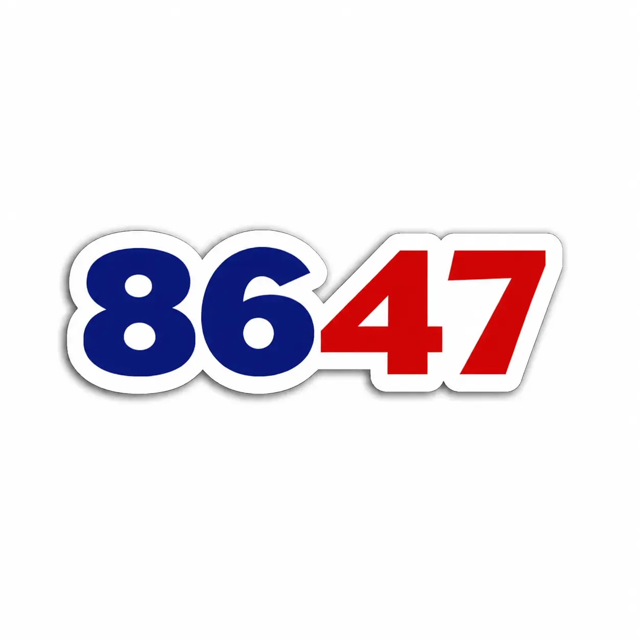 8647 Vinyl Decal or Sticker | 86 Trump (47) Sticker | Anti-Trump Protest Decal | Bold Political Statement