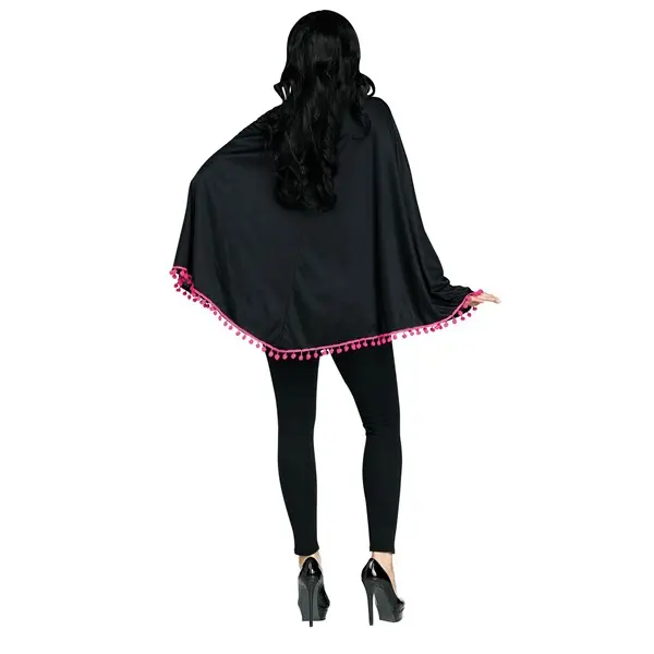 Adult Color Bones Poncho Costume