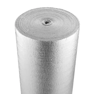 VEVOR Double Reflective Insulation Roll, Foam Core Radiant Barrier, 3.2 mm 23.8 inx 50 ft, Double-Sided Aluminum Foil EPE Foam Heat Reflective Shield, Thermal Insulation Roll for Window RV Roof