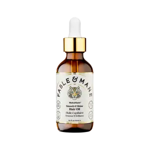 Fable & Mane Smooth & Shine Hair Oil, Tames frizz, Protects & Adds Glossy Shine with Castor Oil. Jasmine Scented Haircare.