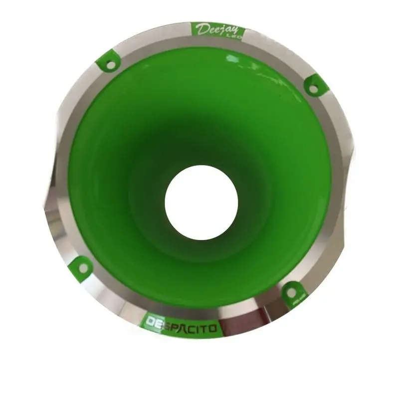 Deejay LED TBH1450GREEN 2 in. Metal Horn Speaker - Green Audio Gadget for Home Entertainment, Speakers