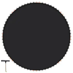 Yescom Trampoline Mat Only 14 ft Trampoline Mat with Rings for Round Frame, 72 V-rings