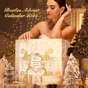 Beetles Christmas Advent Calendar 2025 - 24 Days of Nail Art Surprises, Glitter Cat Eye Red Green Gel Polish, Top Coat, Press on Nails, Soak Off UV LED, Winter Long Lasting Nail Gel Kit for Manicure Gifts for Women, Black Friday Winter Nail Christmas Gift