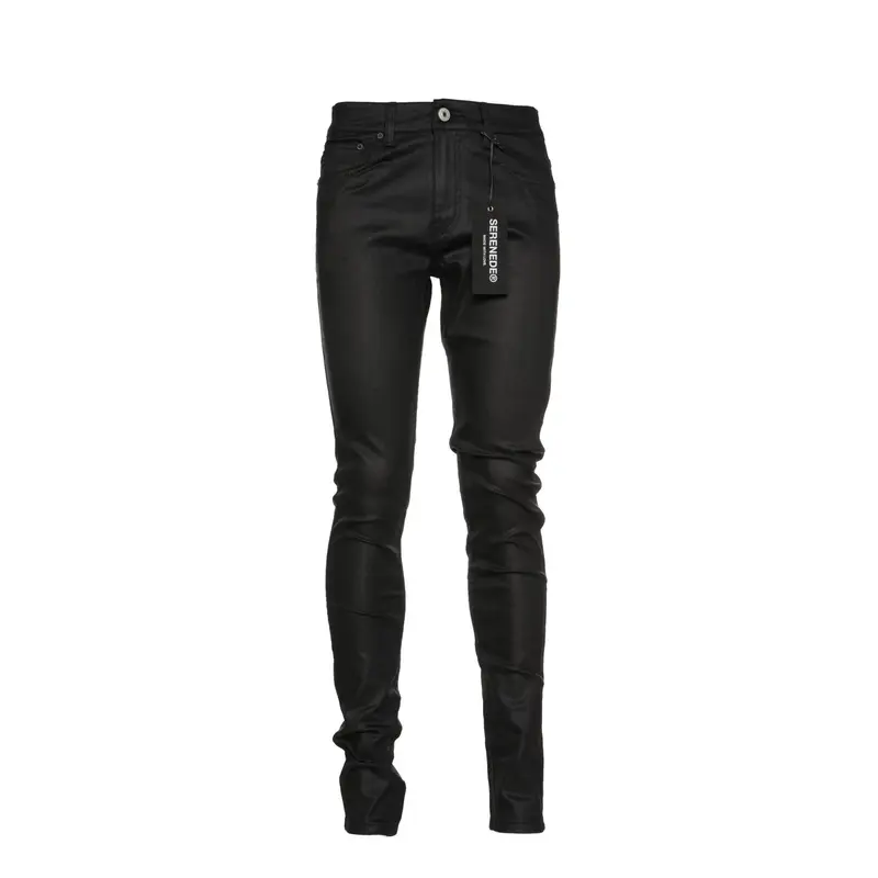 SERENEDE Midnight Black Fitted Jeans Black - TikTok Shop