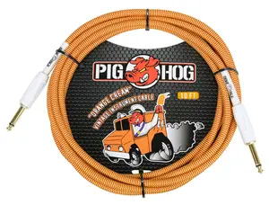 Pig Hog "Orange Cream" Instrument Cable, 10ft