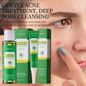 Centella Essence & Gel for Acne-Free Routine, Treats Acne at All Stages, Sensitive Skin Care, No Scars, Smooth Glowing Skin