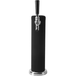Kegerator Tower Insulator for Standard 3” Diameter Single Tap Draft Beer Tower, Stretchy Neoprene Beer Tower Cover to Minimize Condensation & Reduce Foam