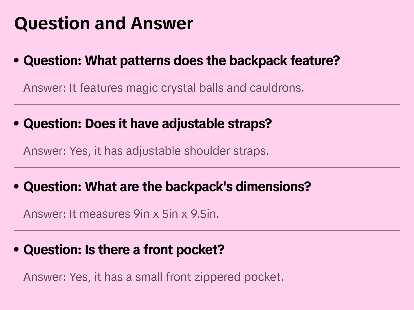 Witches Mini Backpack