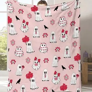 Ravens Day Dream Spooky Valentines Blanket