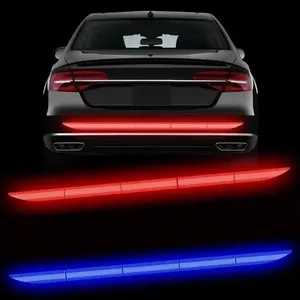 Car Rear Bumper Reflective Sticker, Car Rear Collision Preventive Warning Sticker, Car Exterior Decorative Accessories for Car Decoration