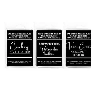 "Leather Wax Melts Variety 3-Pack