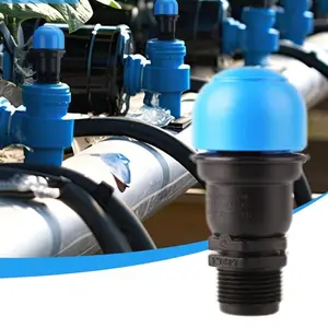 Agricultural irrigation brass exhaust valve, automatically releases air block inside the pipe to prevent pipeline water pressure bursts, for orchards, greenhouses, and gardens, brass, rust-resistant and pressure-tight.