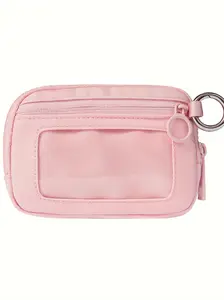 Multifunctional Card Holder, Fashionable Nylon Small Bag, High-Quality Mini Wallet with Lanyard, Unisex, Compact Storage, Minimalist Design, Zipper Coin Purse, Minimalist Wallets