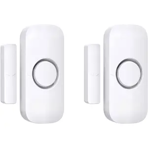 Door Alarms for  Safety,  Window  Door  for Home  Personal  Window Alarms Sensor Burglar Door  for Pool, , Sheds, Caravans DIY Kit Pack of 2
