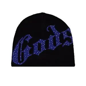 OG Logo Studded Beanie Black Blue