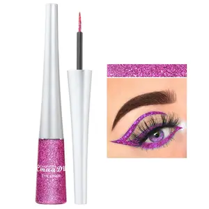 Glitter Liquid Eyeliner (1 Piece), Long Lasting Smooth Shimmering Eyeliner, High Pigmented Glittering Brightening Highlighting Liquid Stick for Eye Makeup, Stage Makeup Accessories for Women and Girls