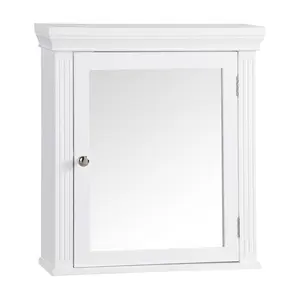 Teamson Home Removable Wooden Medicine Cabinetwith Crown Mold