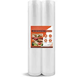 Vacuum Sealer Rolls 2 Pack, 11 x 16 Vacuum Seal Bags for  Storage Saver,   Saver Bags Rolls for Freezer, Meal Prep & Sous Vide Cooking