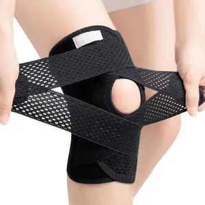 Knee Brace for Knee Pain Relief, Meniscus Tear, ACL MCL Support, Adjustable Knee Brace with Side Stabilizers for Injury Recovery, Arthritis, Running, Workout, Sports Support for Men & Women