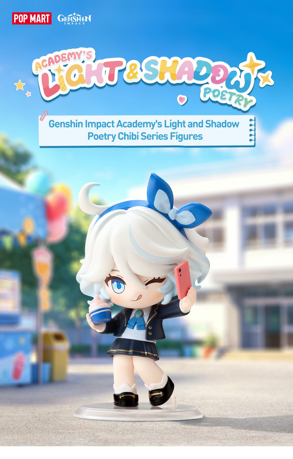 [POP NOW] POP MART Genshin Impact Academy's Light and Shadow Poetry Chibi Series Figures Blind Box, teen boy gift  [Ship by Aug 26th ]