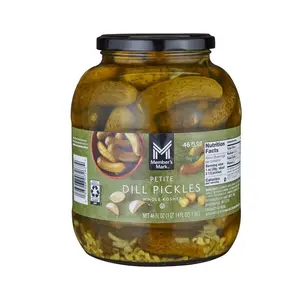 Member's Mark Petite Dill Pickles, 46 oz. – Crunchy Kosher Dill Pickles, Farm-Fresh Cucumbers, Tangy Snack & Sandwich Topping