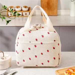 Bento Bag, 1 Count Portable Large Capacity, Insulated Lunch Box Bag for Office, School, Picnic, Camping & Travel, Durable Lunch Bags