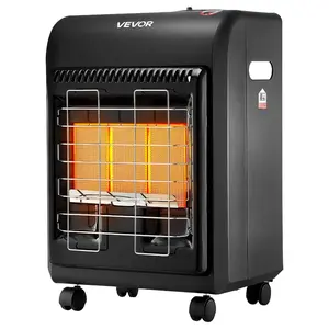 VEVOR Propane Heater, 6000 to 18000 BTU Propane Cabinet Heater with 3 Modes Temp Settings Tip-over Protection, Garage Radiator Heat up to 450 Sq. Ft, for Camping, Garage, Patio, Indoor/Outdoor