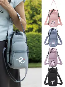 Water Bottle Protective Cover Bag with A-Z Alphabet Patterns. Cross-Body Bag, Shoulder Bag, Adjustable, Multi-functional, Casual, Suitable for Going Out. A Perfect Valentine's Day Gift for Your Partner, Family, Or Best Friend.