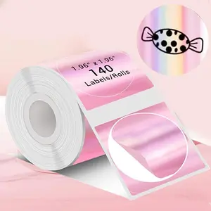 Thermal Label Paper, Direct Thermal Labels, Thermal Printing Labels, 140pcs/roll Waterproof Self-Adhesive Label Stickers, Label Paper for Phomemo M220/M200/M221/M110 Label Machine