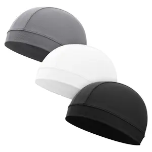 3 Pieces Fashion Skull Cap，Summer Skull Cap，Sleep Hats Multifunctional Helmet Liner Cap for Men and Women，Back to School Cycling Accessories，Holiday gifts.