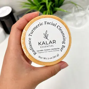 Turmeric Glow Facial Soap Bar – Goat Milk + Kaolin Clay | Gentle Cleanser  for Dark Spots & Sensitive Skin