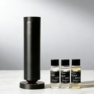 Starter Kit for Aromatherapy Lovers: Deluxe Waterless Diffuser, 3 Oils, 1000 Sq Ft, Timer & Night Light – Hotel Aromatherapy Machine, Home Fragrance, Spa-like Gift