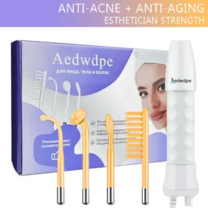 Facial  Tools Portable high frequency device high Frequency Wand withFusion Neon-Argon Applicators Anti-AgingAnti-Acne guasha facial tools Hair Care