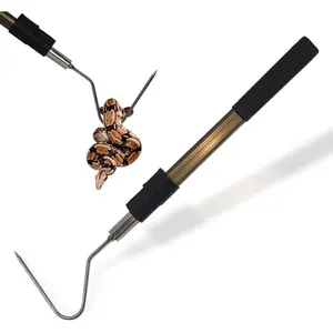 41.6" Snake Hook Reptile Catcher Stick Tongs Rattlesnakes Grabber Pick-up Handling Tool Kit for Catching Controlling or Moving Python Copperhead