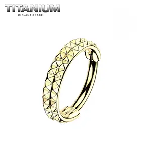 Titanium Pyramid Hinged Hoop