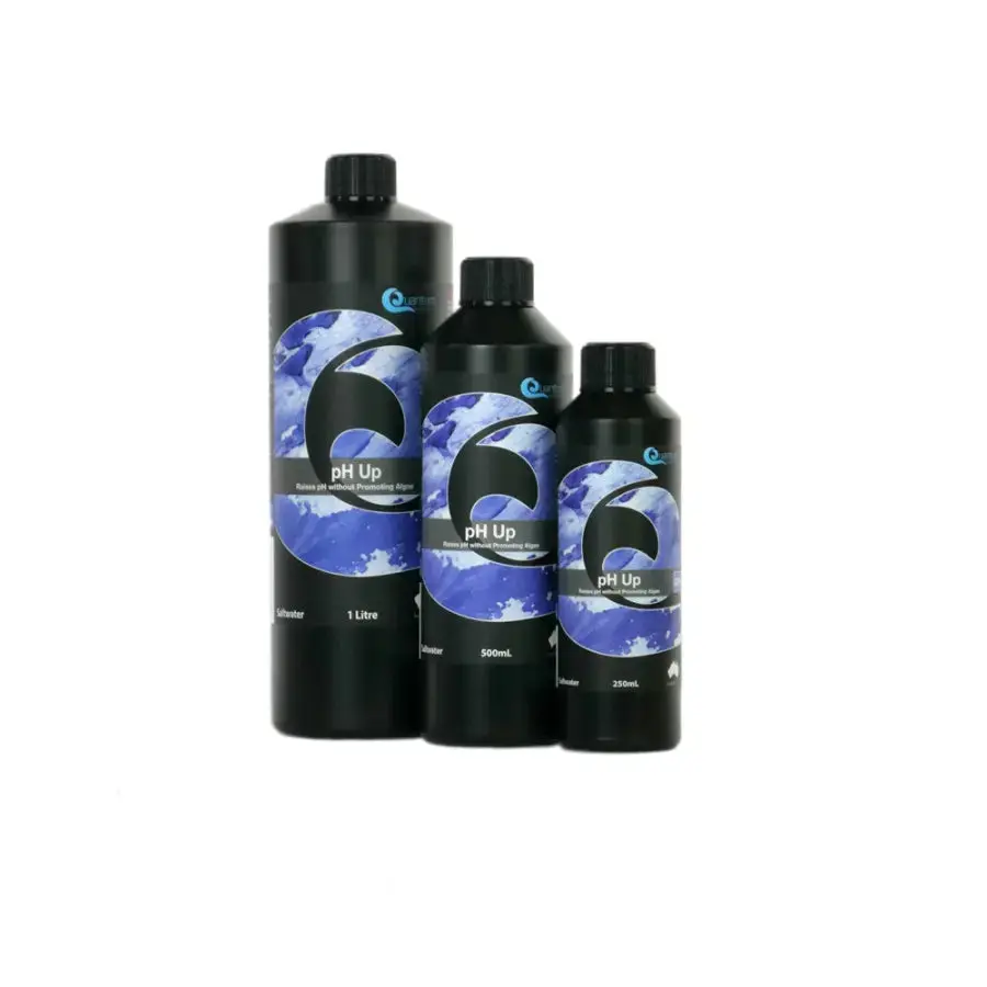 Quantum Reef Essentials pH Up - Effective Water Treatment for Saltwater Aquariums, Supports Marine Life Health, 8.3 Alkalinity Maintenance with Buffer Salts, Deionized Water Base to Offset Carbon Dioxide & Boost Alkaline Environment