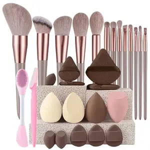 Professional Makeup Brushes 29Pcs Kit for Women Soft Powder Eyeshadow Foundation Full Set Travel Beauty Tool with Essential Tools for Complete Application