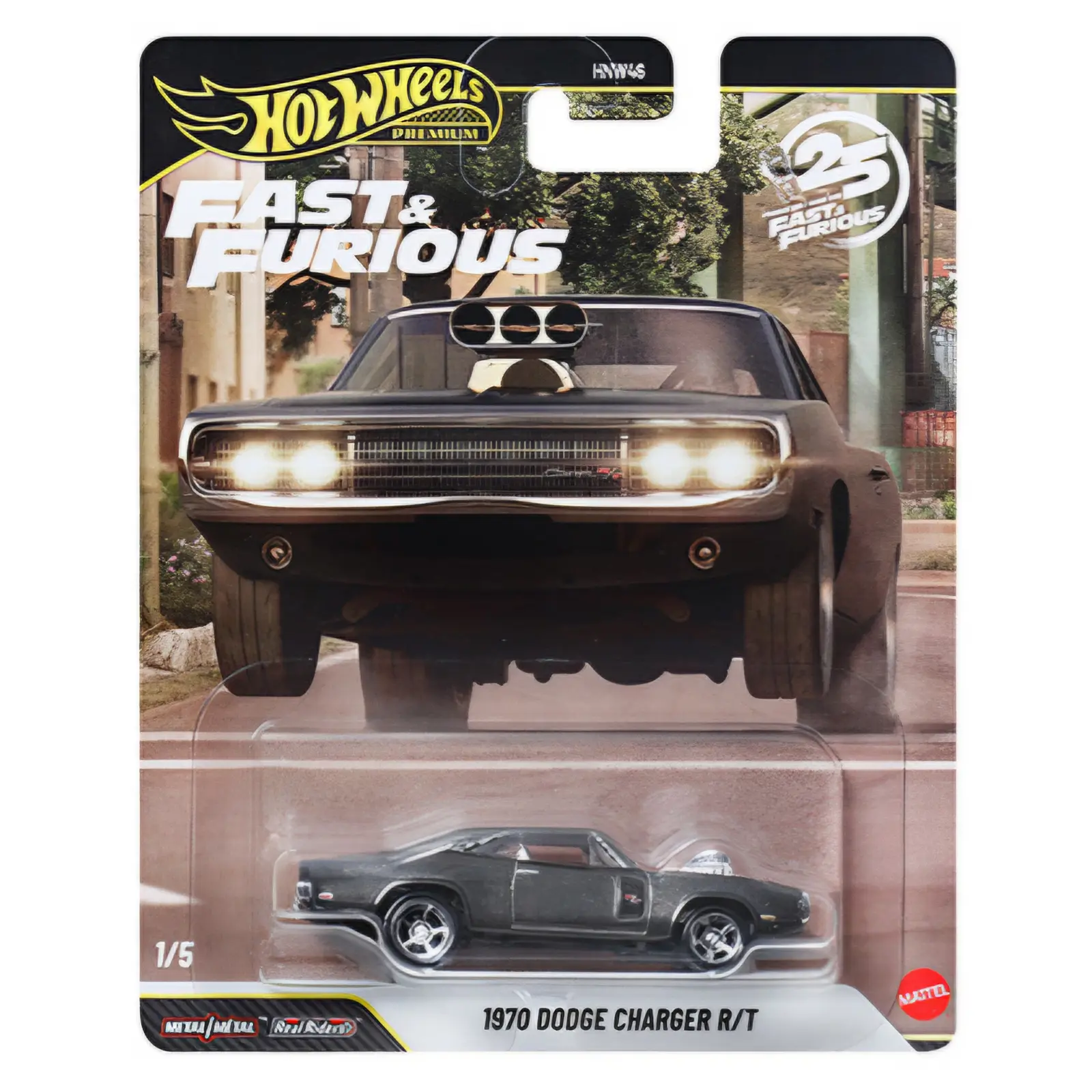 Fast & Furious 2026, 1970 Dodge Charger R/T, Chase, Includes Clear Protector, 1:64 Scale, Diecast Model Car