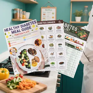Diabetes Food List and Diet Plan, Type 1 and 2 Diabetes Food Chart, Healthy Diabetes Diet Guide, Pre-Diabetes Recipe, Blood Sugar Index Table, Christmas Gift, Visual Learning Tools