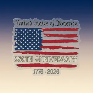 America 250th Anniversary Stickers (1776-2026) - 6 Size Options | Premium USA Flag Patriotic Vinyl Decal for Car, Truck, Window, Laptop & Yeti Cup | Waterproof & UV Resistant American Pride Bumper Sticker