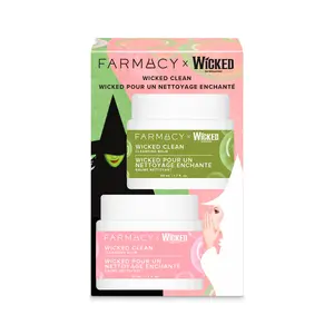 Farmacy Beauty x WICKED on Broadway - WICKED Clean Kit - Makeup Remover & Cleansing Balm Kit - Effortlessly Removes Makeup & SPF