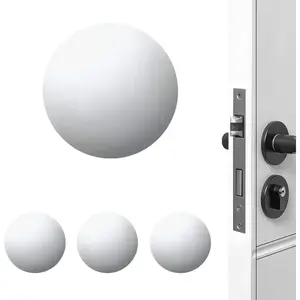 Door Stoppers Wall Protector Buffer Guard Doorknob Door Handle Bumper Self Adhesive Silencer Soft Rubber Crash Pad for Home Office