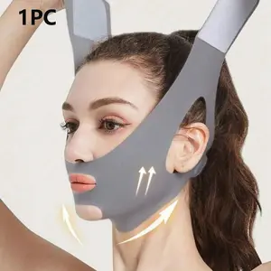 Women Facial Lift Strap, V-Shaped Face Lifting Design, Reusable Sleep Mask, Comfortable Support, Daily Use Skincare Accessory, Facial Care Tool
