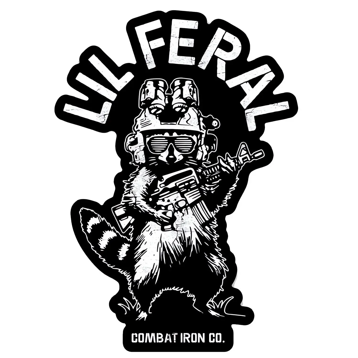Lil Feral Racoon Decal