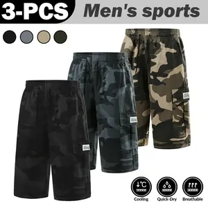 3-Pack Men’s Camouflage Cargo Shorts: Cooling, quick-drying, breathable, with functional pockets for versatile outdoor style. camouflage shorts, Activewear, Sports Clothes tiktokshopspringglowup