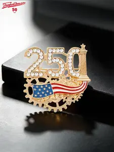 2026 Us Independence Day 250th Anniversary Pin, Patriotic Medal Brooch, Cross-Border Bestseller, National Day Accessory